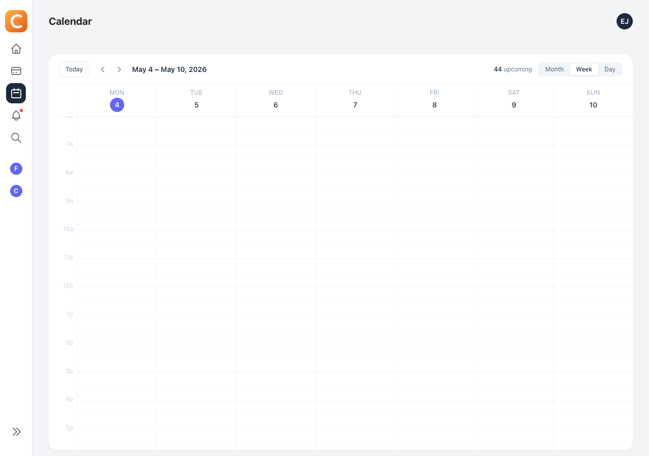 Member class calendar