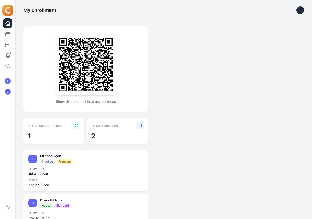 Member QR pass